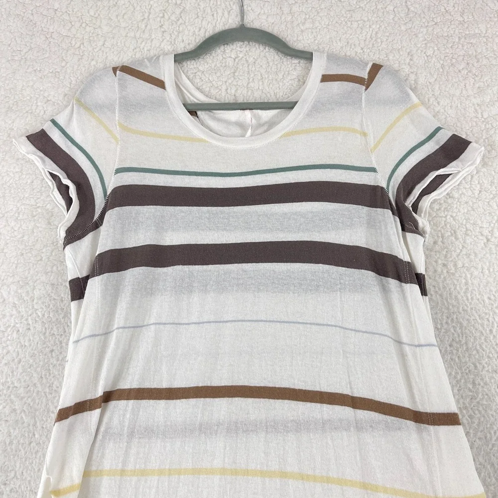Free People White Too Legit Maxi Side Slit Tunic Dress‎ Womens SS Size Medium